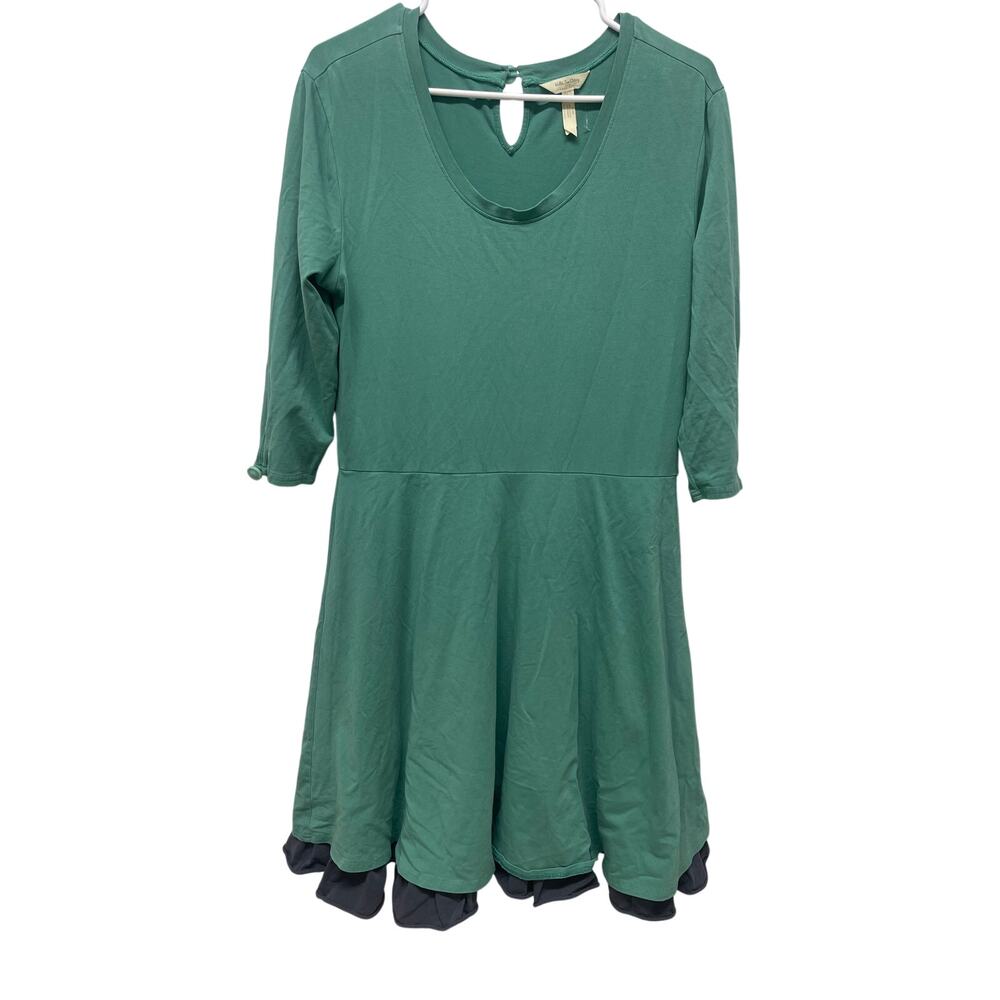 Matilda Jane x Joanna Gaines green pastures dress ruffled hem size large